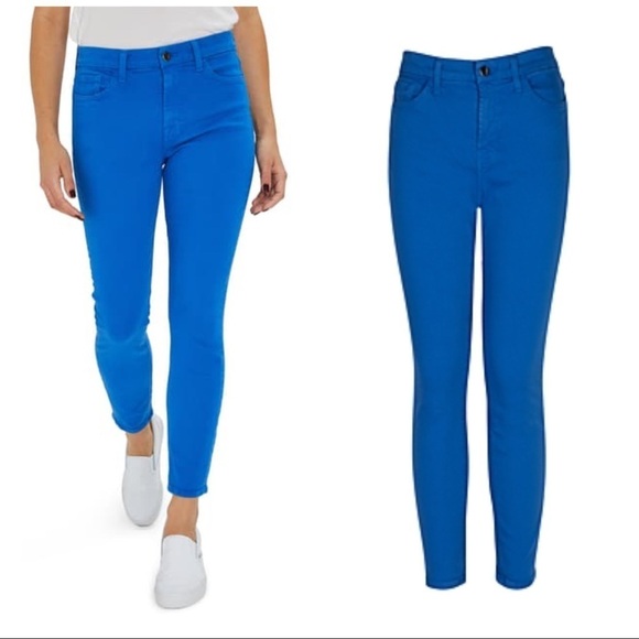 7 For All Mankind Denim - 7 For All Mankind Jen7 Skinny Ankle Jeans In Rivera Blue 2